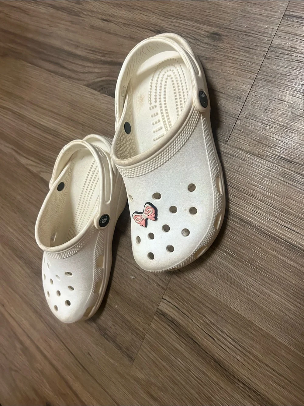 CROCS Kids white Slip-On Clogs with Heel Strap
